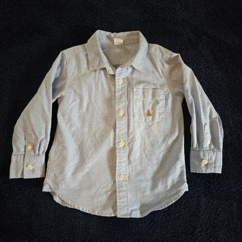 GAP Light Blue Button Down Kids Shirt